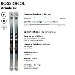 Arcade 80/XPress 10 GW - Adult All Mountain Alpine Skis