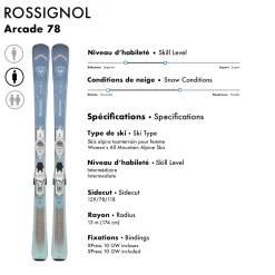 Arcade 78/XPress 10 GW - Women's All Mountain Alpine Skis