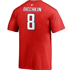Authentic Stacked #8 Alex Ovechkin - Adult NHL T-shirt