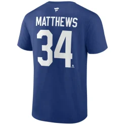 Authentic Stacked #34 Auston Matthews - Adult NHL T-shirt