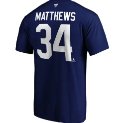 Authentic Stacked #34 Auston Matthews - Adult NHL T-shirt