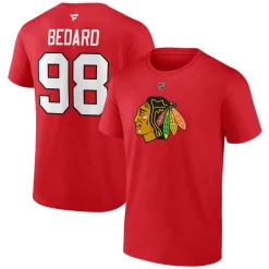 Authentic Stacked #98 Connor Bedard - Adult NHL T-shirt