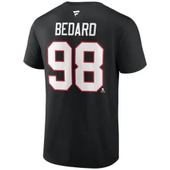 Authentic Stacked #98 Connor Bedard - Adult NHL T-shirt