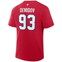 Authentic Stacked #93 Ivan Demidov - Adult NHL T-Shirt