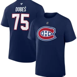 Authentic Stacked #75 Jakub Dobes - Adult NHL T-shirt