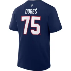 Authentic Stacked #75 Jakub Dobes - Adult NHL T-shirt