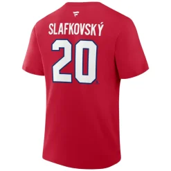 Authentic Stacked #20 Juraj Slafkovský - Adult NHL T-shirt