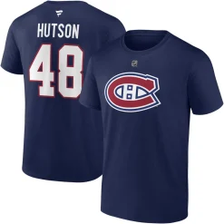 Authentic Stacked #48 Lane Hutson - Adult NHL T-shirt