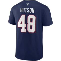 Authentic Stacked #48 Lane Hutson - Adult NHL T-shirt