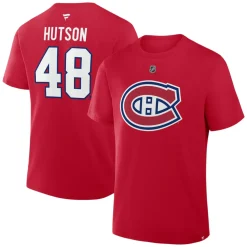 Authentic Stacked #48 Lane Hutson - Adult NHL T-shirt