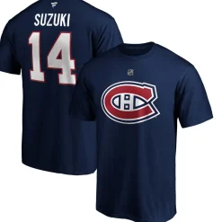 Authentic Stacked #14 Nick Suzuki - Adult NHL T-shirt