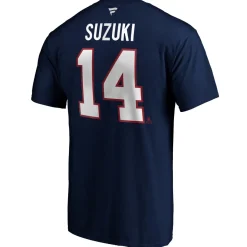 Authentic Stacked #14 Nick Suzuki - Adult NHL T-shirt