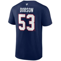 Authentic Stacked #53 Noah Dobson - Adult NHL T-shirt