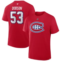 Authentic Stacked #53 Noah Dobson - Adult NHL T-Shirt