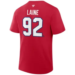 Authentic Stacked #92 Patrik Laine - Adult NHL T-shirt