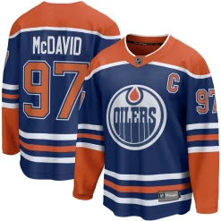 Breakaway Oilers McDavid - Men's Replica Hockey Jersey
