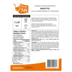 Cheese and Mushroom Risotto - Freeze-Dried Camping Food Meal