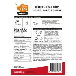 Chicken and Orzo Soup - Freeze-Dried Camping Food Meal