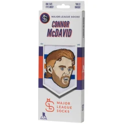 Connor McDavid Edmonton Oilers NHL - Adult Caricature Crew Socks