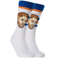 Connor McDavid Edmonton Oilers NHL - Adult Caricature Crew Socks