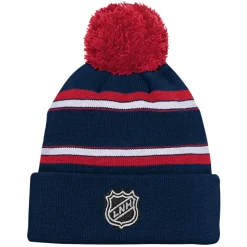 Jacquard Knit - Junior Cuffed Tuque with Pompom