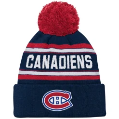 Jacquard Knit - Junior Cuffed Tuque with Pompom