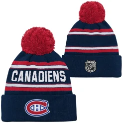 Jacquard Knit - Junior Cuffed Tuque with Pompom