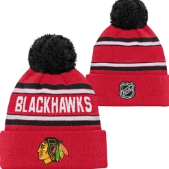 Jacquard Knit - Junior Cuffed Tuque with Pompom
