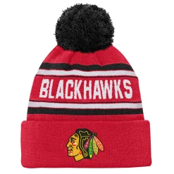 Jacquard Knit - Junior Cuffed Tuque with Pompom