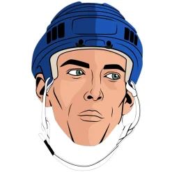 Joe Sakic Québec Nordiques NHL Rookie Edition - Adult Caricature Crew Socks