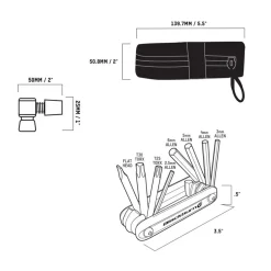 Local CO2 Ride Kit - Bike Tools Set