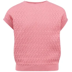 MCSPYG06376F - Girls' Sleeveless Knit Sweater