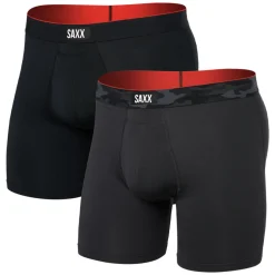 Multi-Sport (Pack of 2) - Men's Fitted Boxer Shorts