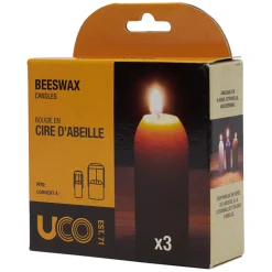 Natural (Pack of 3) - Beeswax Lantern Candles