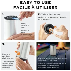 Patio Shield Metal Edition - Mosquito Repellent Device