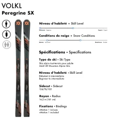Peregrine SX/vMotion 1 - Adult All Mountain Alpine Skis