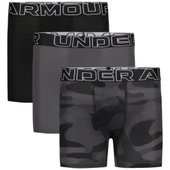Performance Tech Print (Pack of 3) - Boys' Fitted Boxer Shorts