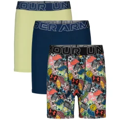 Performance Tech Print (Pack of 3) - Boys' Fitted Boxer Shorts