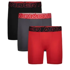Performance Tech Solid (Pack of 3) - Boys' Fitted Boxers
