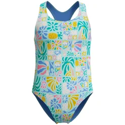 Print Racerback - Girls' One-Piece Swimsuit