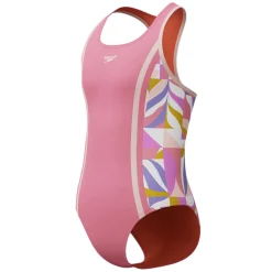 Print Spliced - Girls' One-Piece Swimsuit