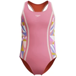 Print Spliced - Girls' One-Piece Swimsuit