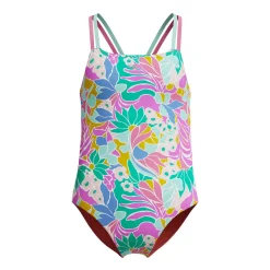Print Strappy - Girls' One-Piece Swimsuit