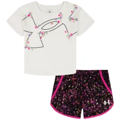 Printed Woven - Little Girls' T-Shirt and Shorts Set