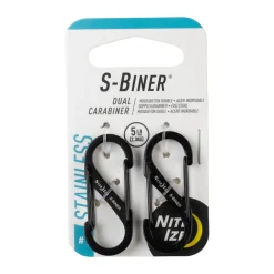 S-Biner 1 Stainless Steel (Pack of 2) - Carabiners