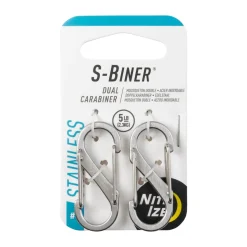 S-Biner 1 Stainless Steel (Pack of 2) - Carabiners