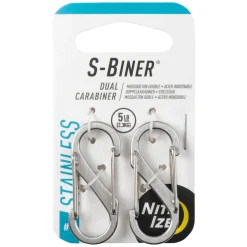S-Biner 1 Stainless Steel (Pack of 2) - Carabiners
