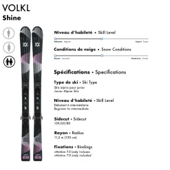 Shine/vMotion 7.0 Lady - Junior Alpine Skis
