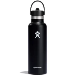 Standard Mouth Flex Straw 21 oz - Insulated Bottle with Retractable Straw Cap
