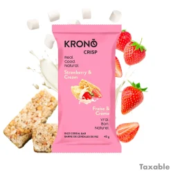 Strawberry and Cream - Energy Rice Cake
